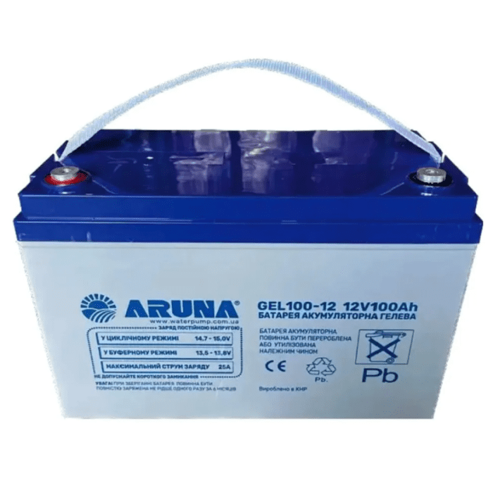 aruna-gel-120-12-1.700x800 Аккумуляторная батарея Aruna GEL 120-12 - Зображення 1