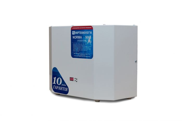 8c69e1e07e7c38f3ee5020cb75cfb11f.700x800 Стабілізатор напруги Укртехнологія NORMA 9000 - Зображення 1