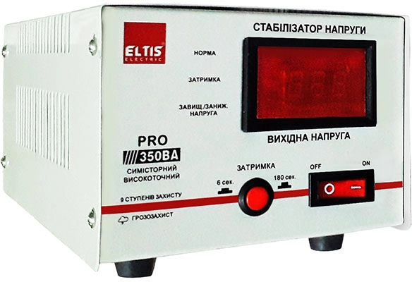 eltis-electric-pro-350va-led Стабілізатор напруги Eltis Electric PRO-350VA LED - Зображення 1